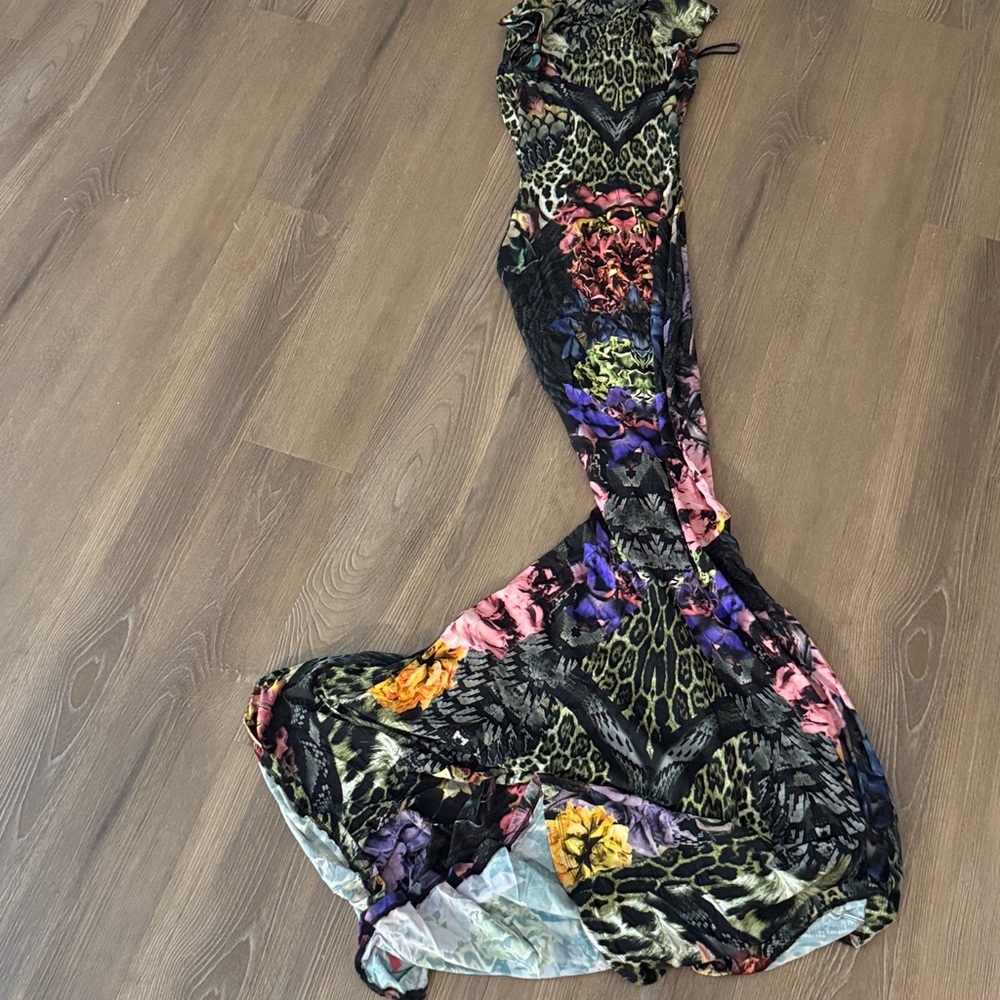ROBERTO CAVALLI Floral Print floor length gown - Picture 13 of 16